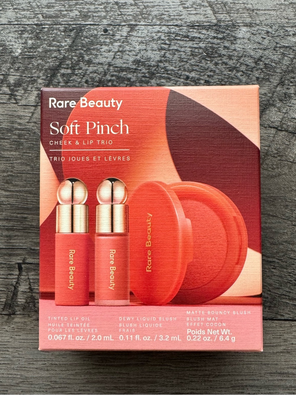 Rare Beauty Soft Pinch Cheek & Lip Trio - Shade Worth (NIB)